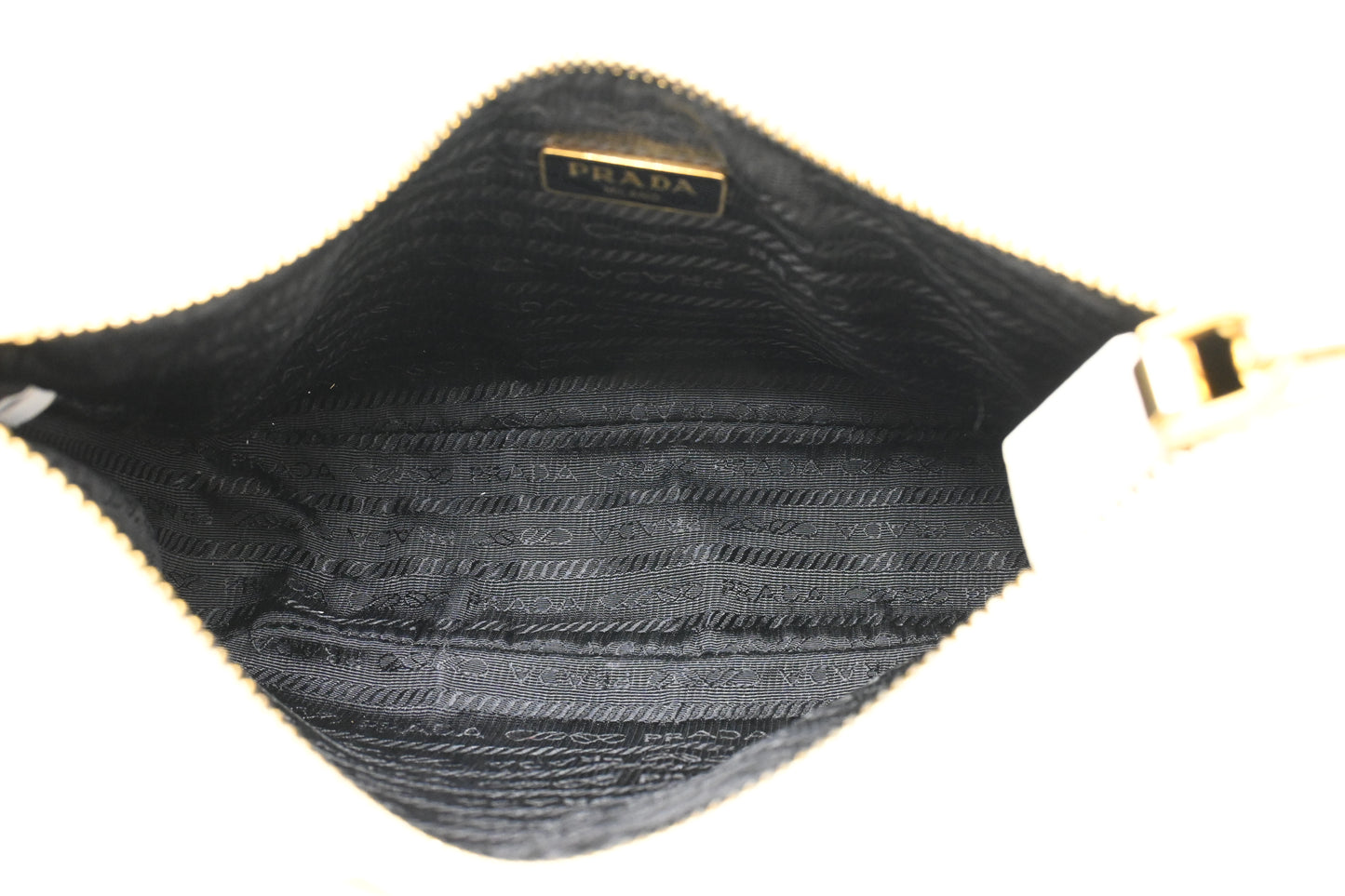 Prada Shoulder Bag in White Saffiano Leather