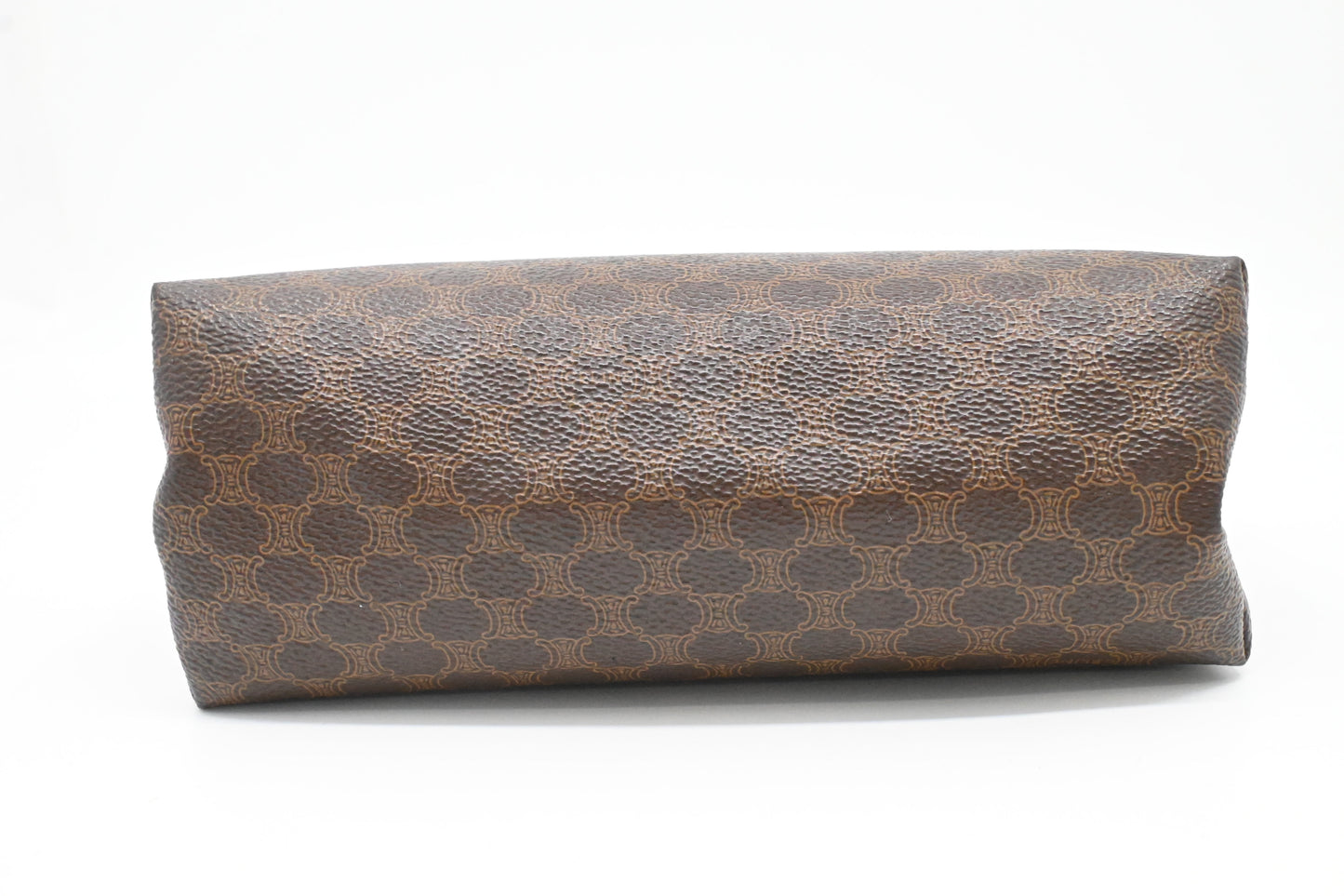 Celine Clutch Bag in Brown Macadam Canvas