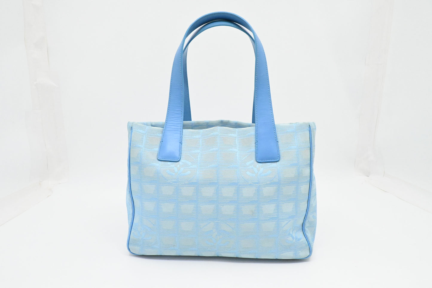 Chanel Tote in Blue New Travel Line Canvas