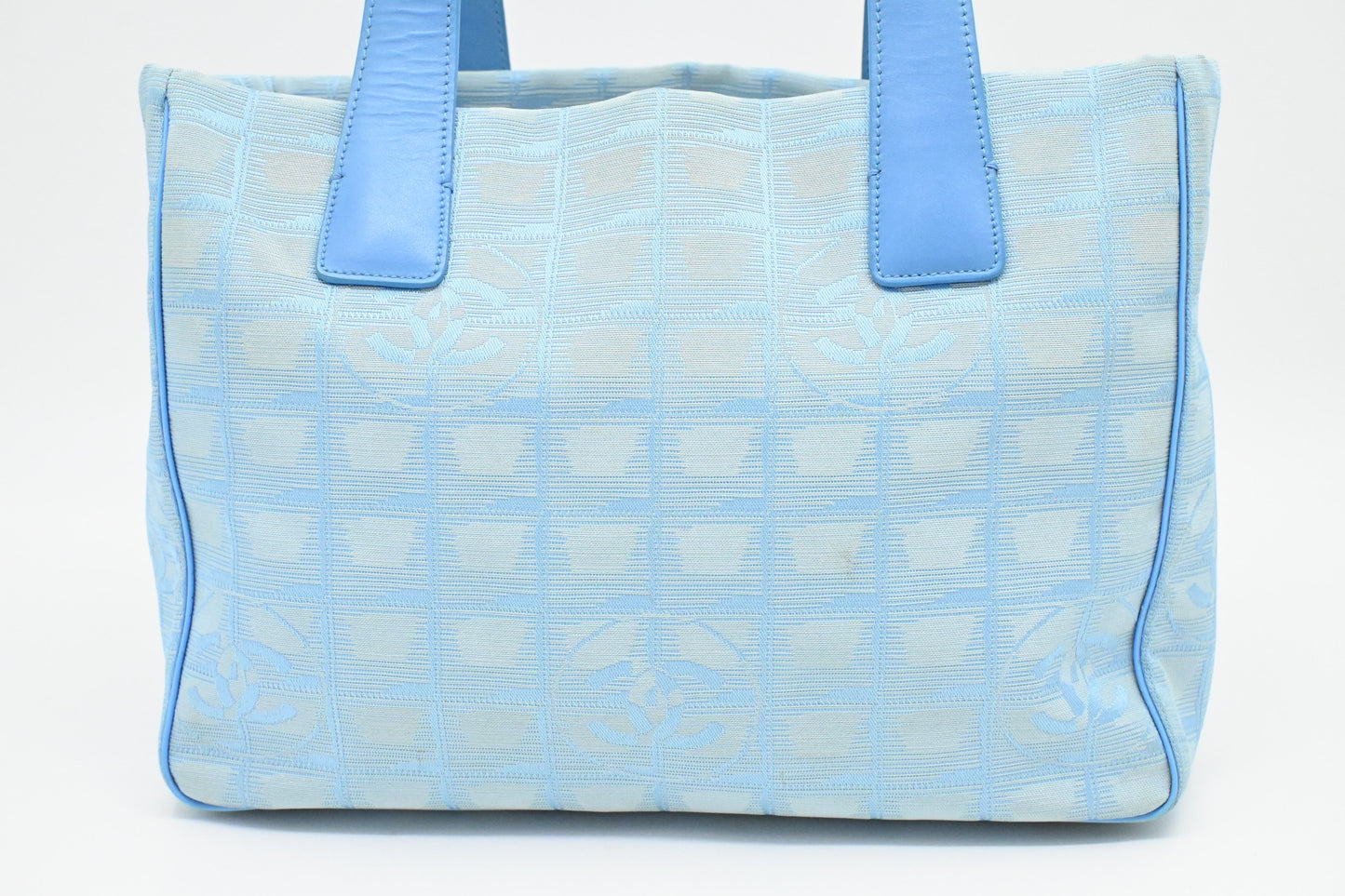 Chanel Tote in Blue New Travel Line Canvas