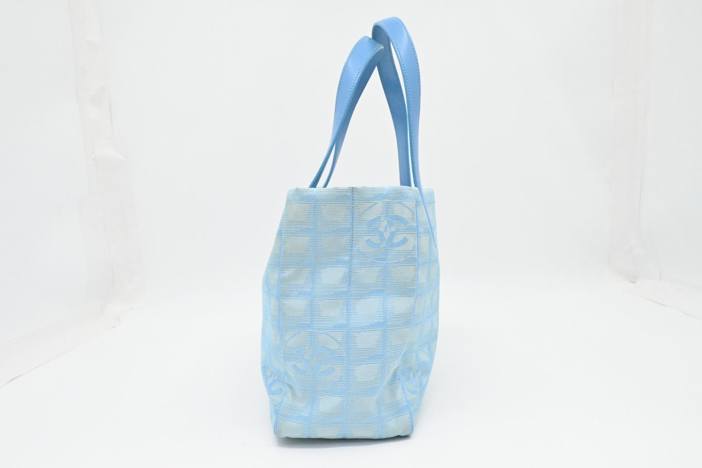 Chanel Tote in Blue New Travel Line Canvas