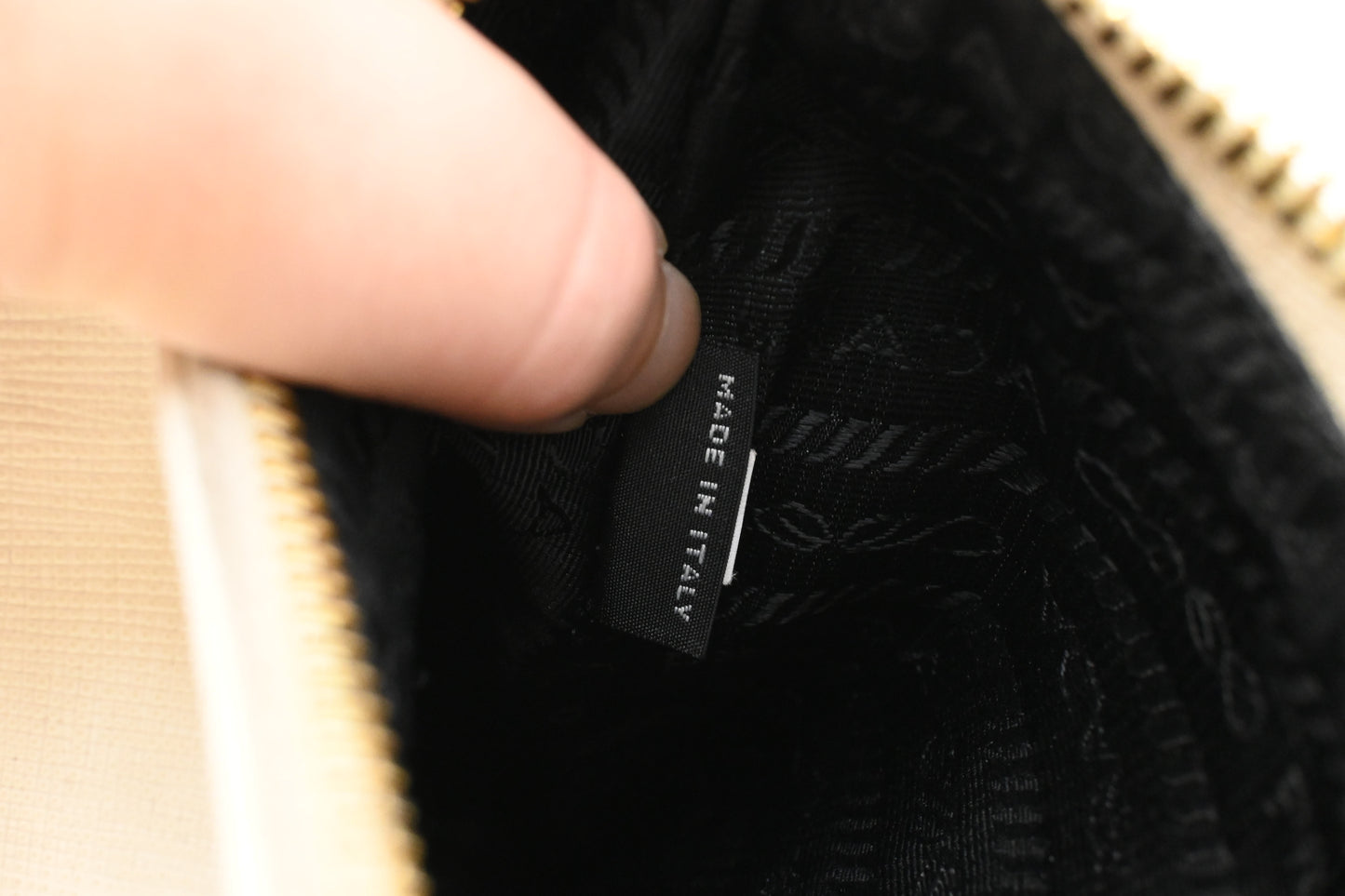 Prada Shoulder Bag in White Saffiano Leather