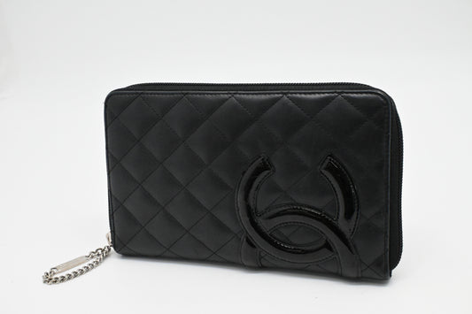 Chanel Cambon Organizer in Black Leather