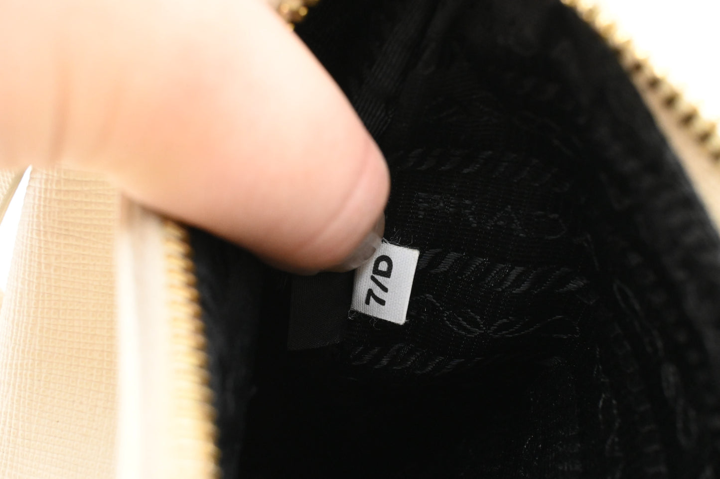 Prada Shoulder Bag in White Saffiano Leather