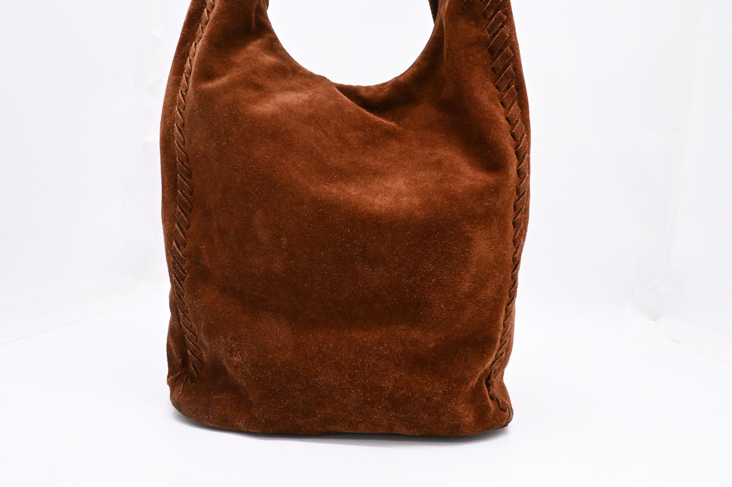 Prada Hobo Bag in Brown Suede