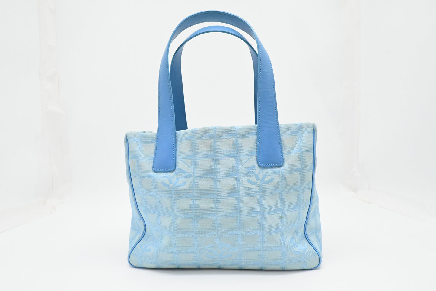 Chanel Tote in Blue New Travel Line Canvas