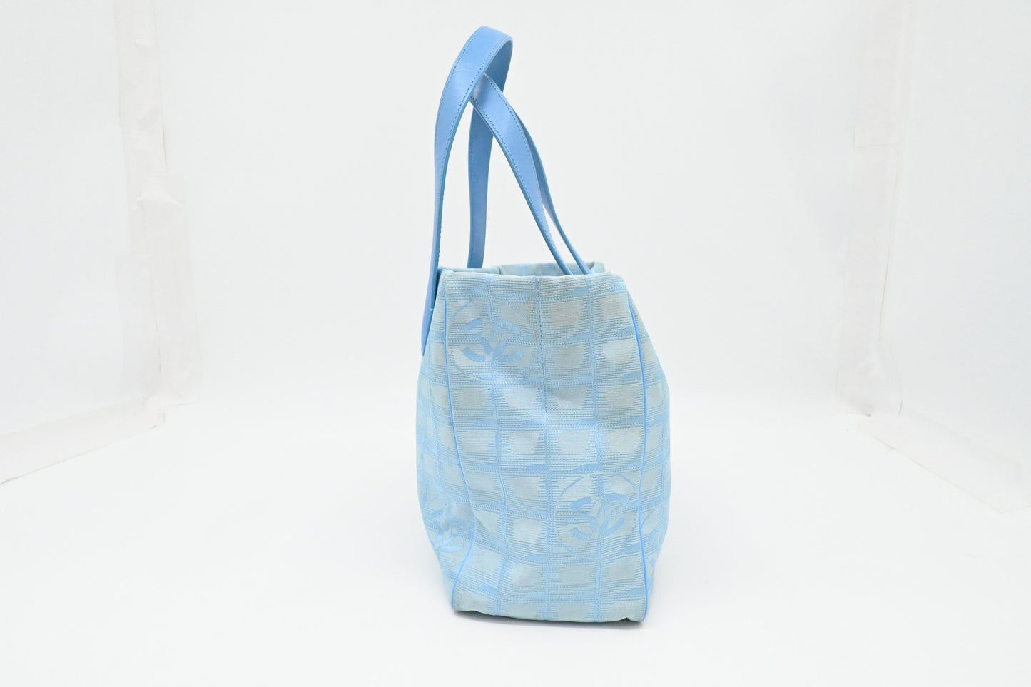 Chanel Tote in Blue New Travel Line Canvas