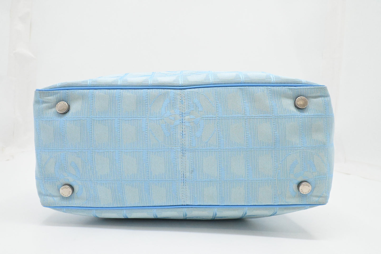 Chanel Tote in Blue New Travel Line Canvas