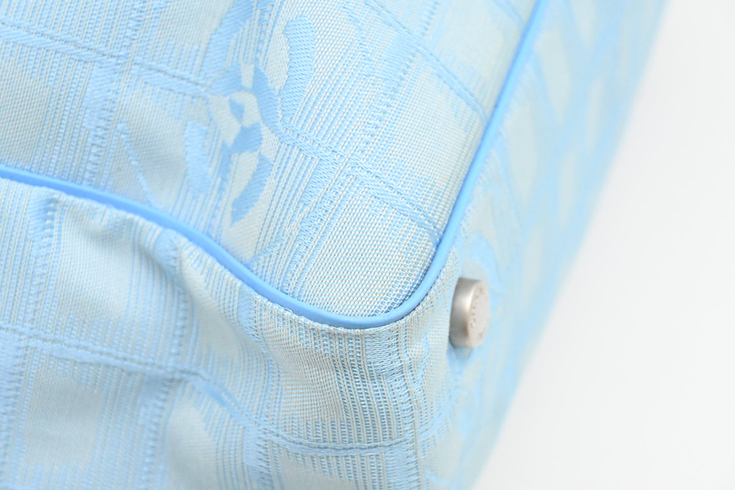 Chanel Tote in Blue New Travel Line Canvas