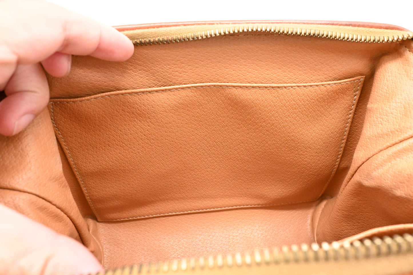 Celine Clutch Bag in Brown Macadam Canvas