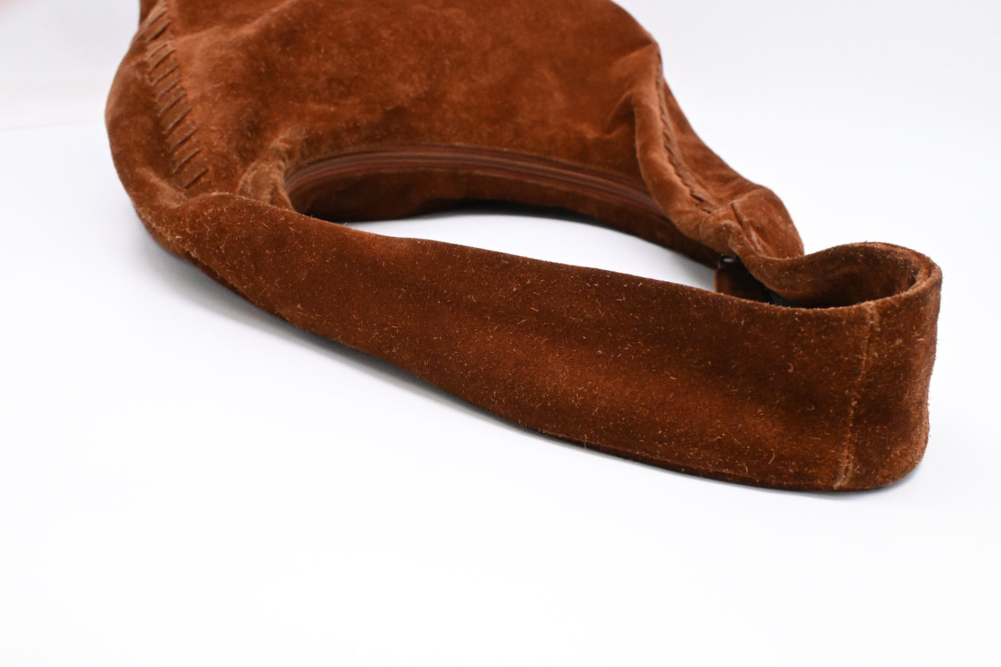 Prada Hobo Bag in Brown Suede