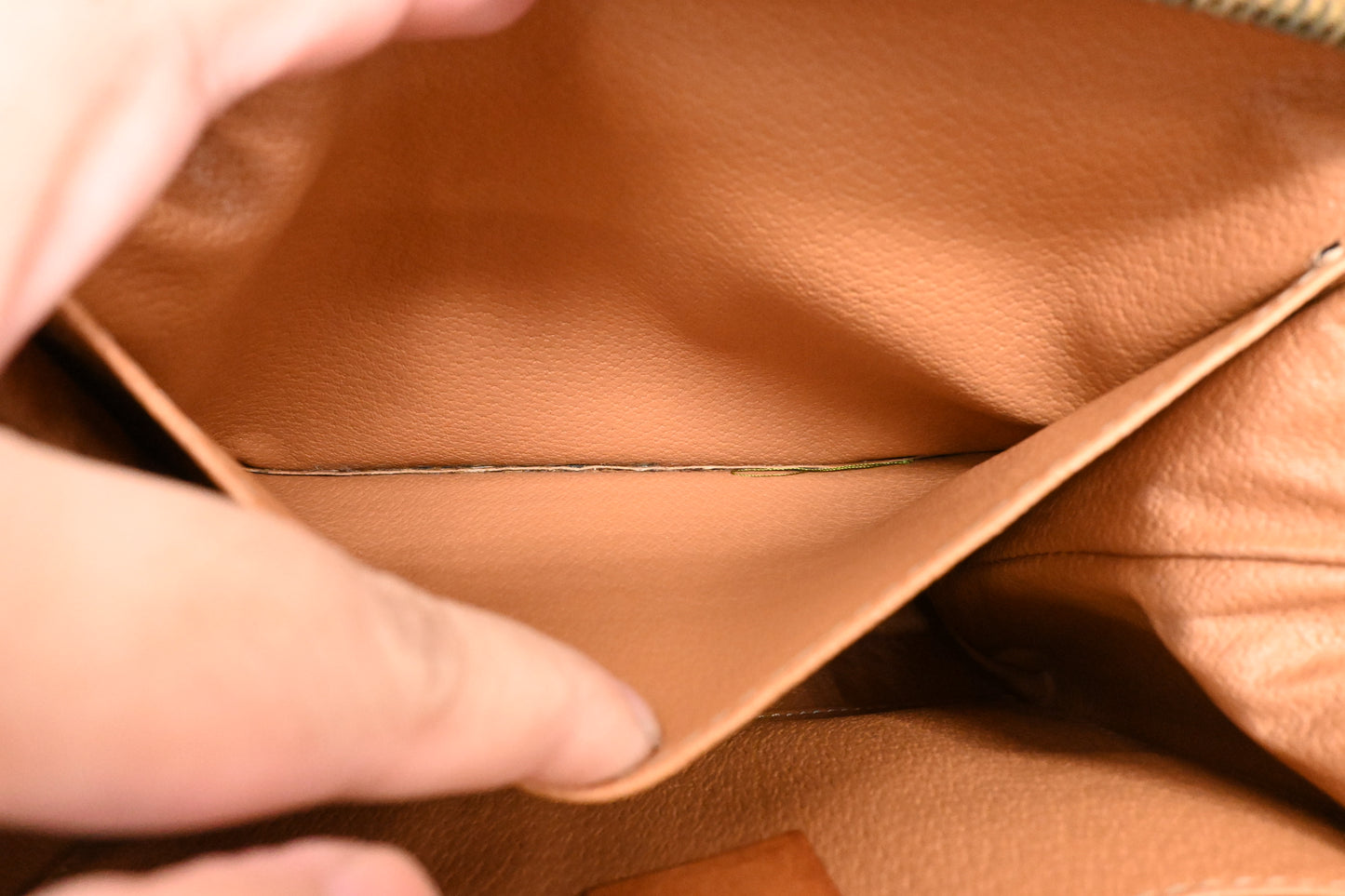 Celine Clutch Bag in Brown Macadam Canvas