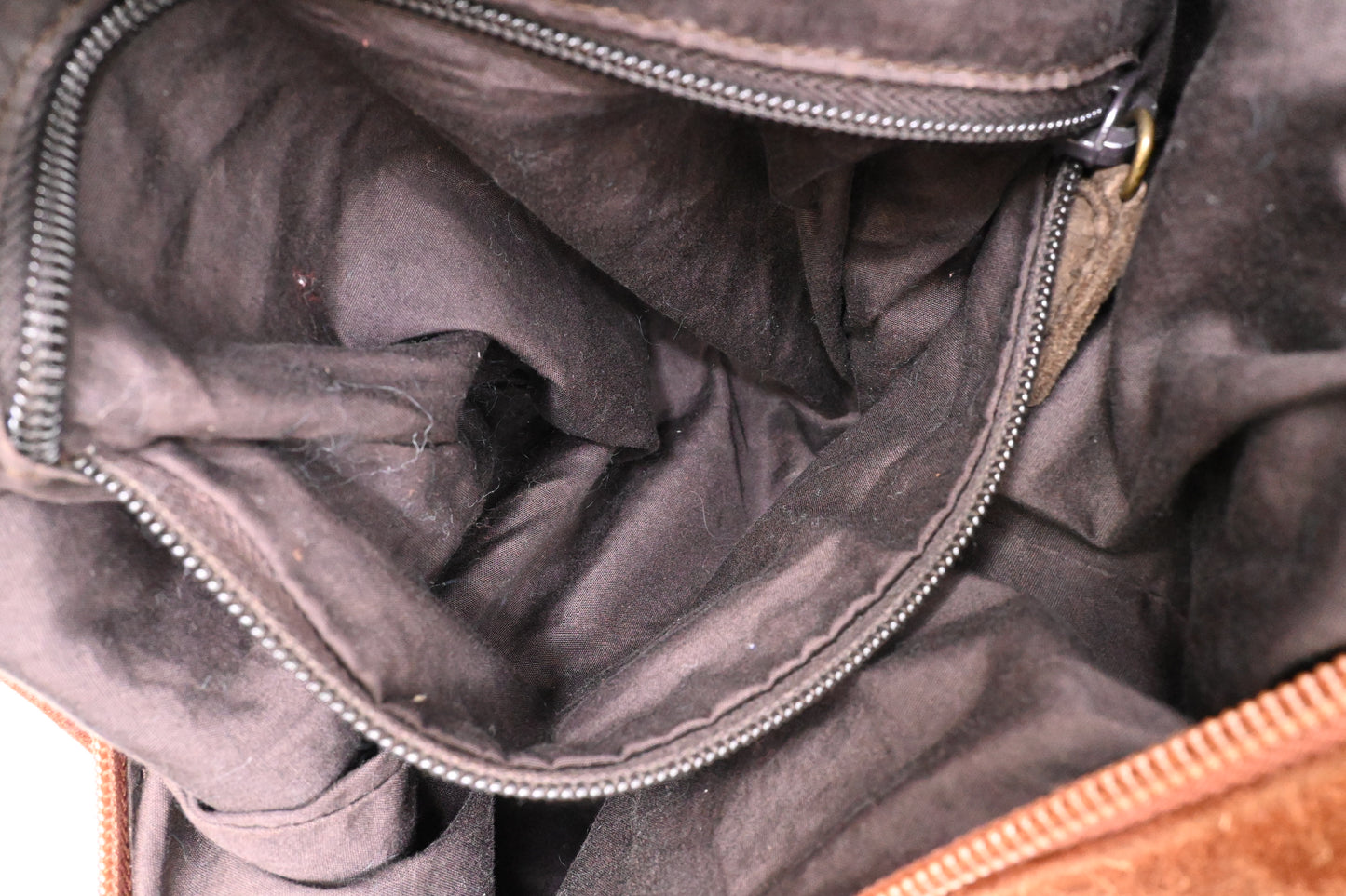 Prada Hobo Bag in Brown Suede