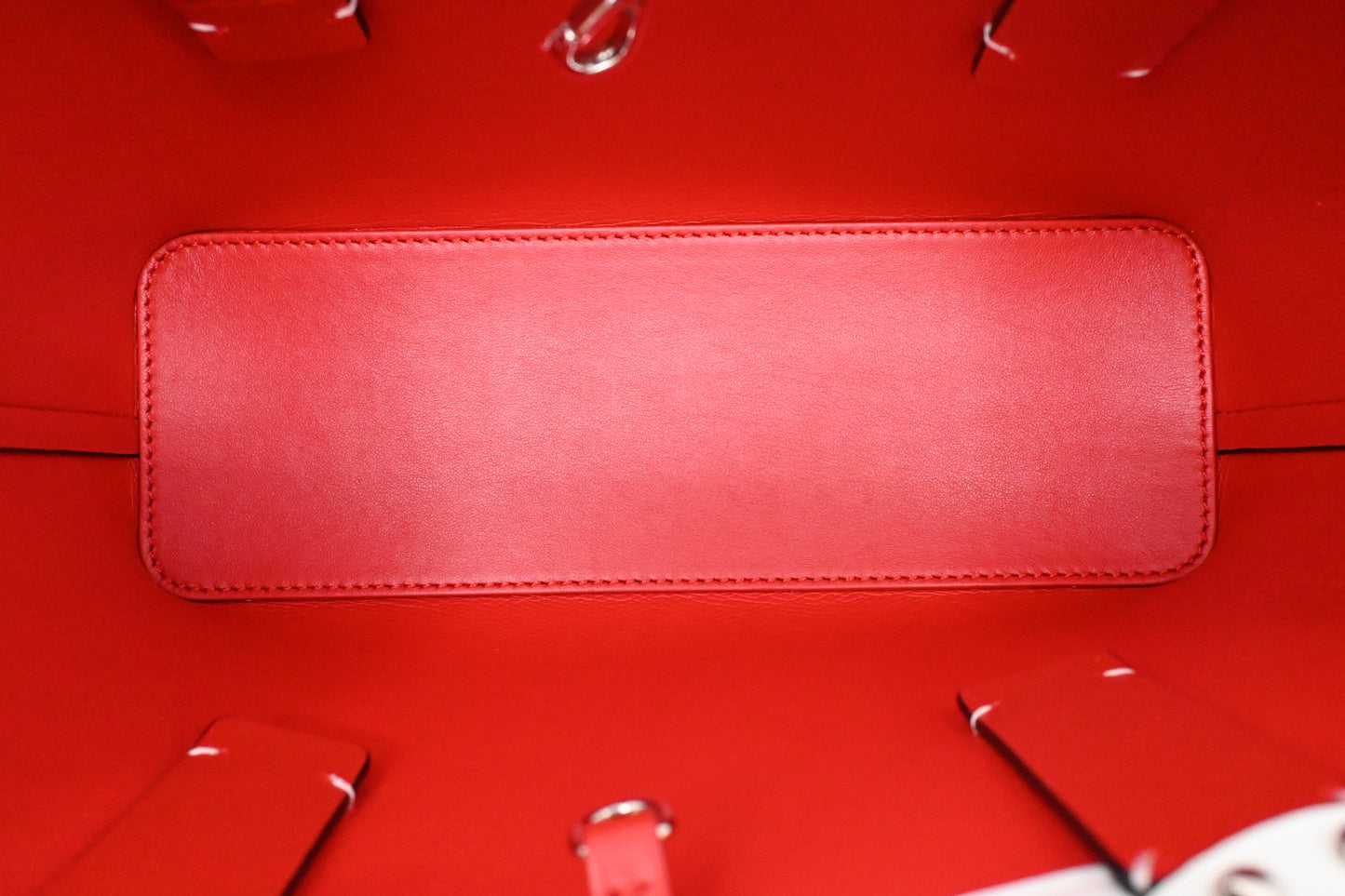 Louboutin Cabata in White and Pink Leather