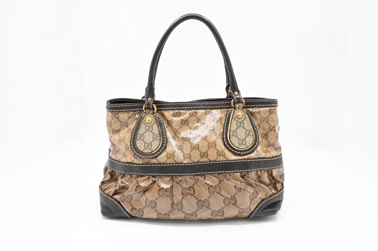 Gucci Handbag in Brown Crystal Canvas