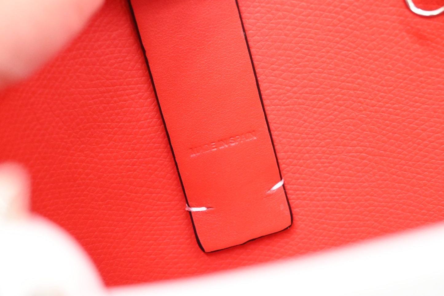 Louboutin Cabata in White and Pink Leather