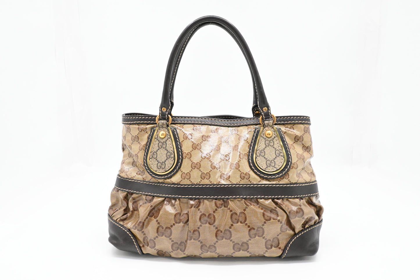 Gucci Handbag in Brown Crystal Canvas