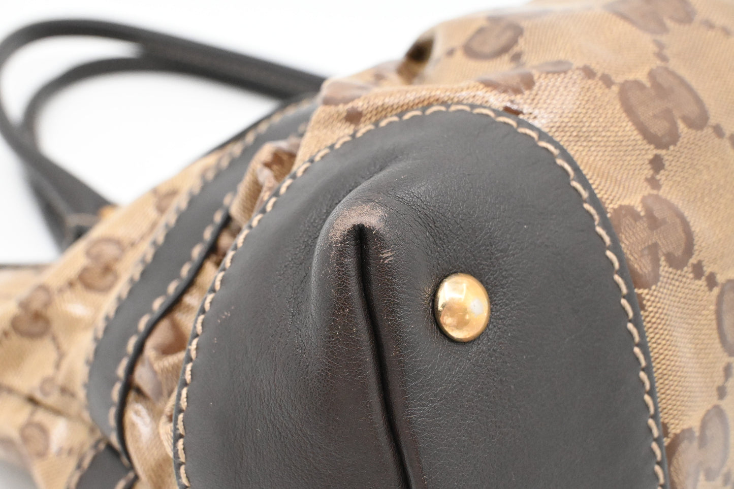 Gucci Handbag in Brown Crystal Canvas