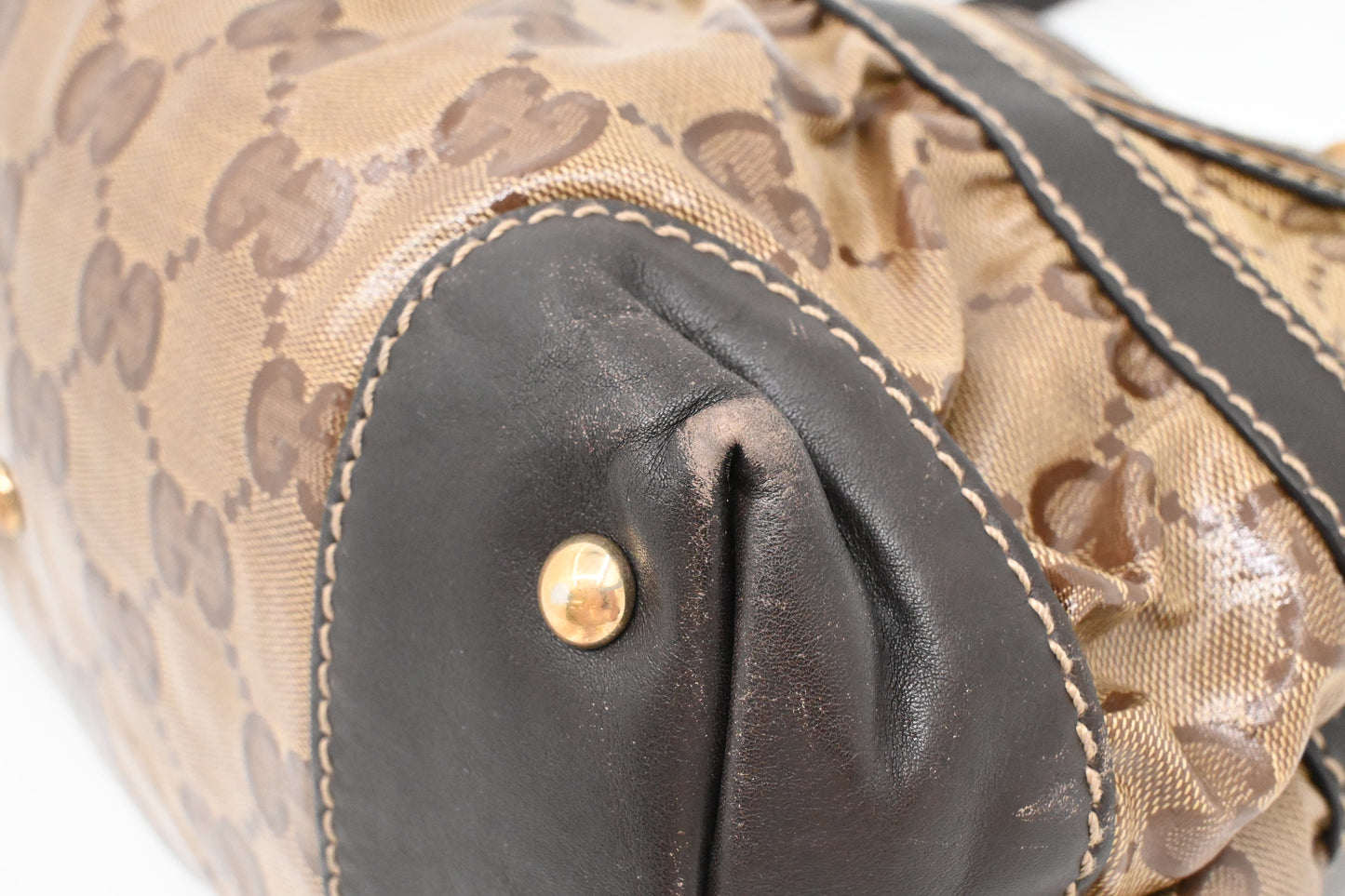 Gucci Handbag in Brown Crystal Canvas