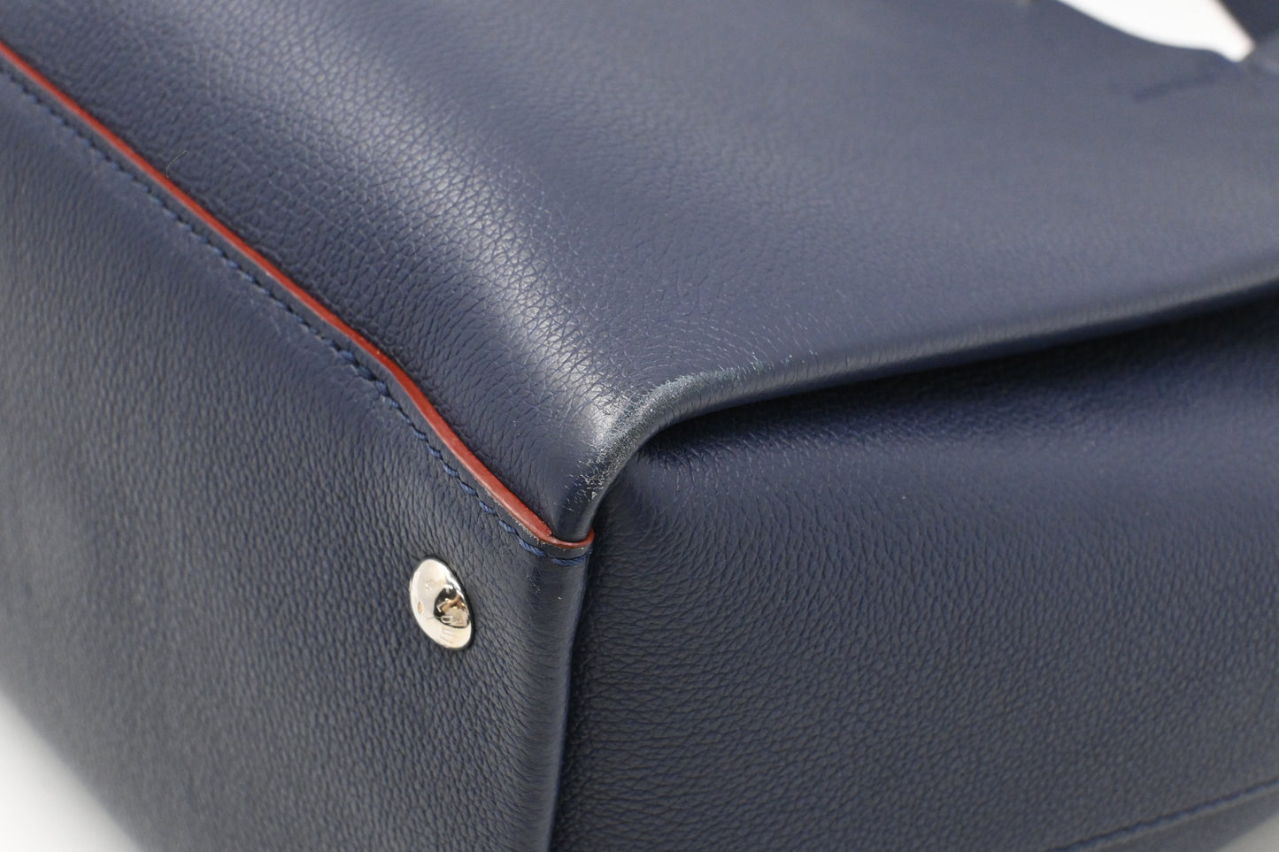 Louis Vuitton LockMeTo Tote in Navy Blue Leather