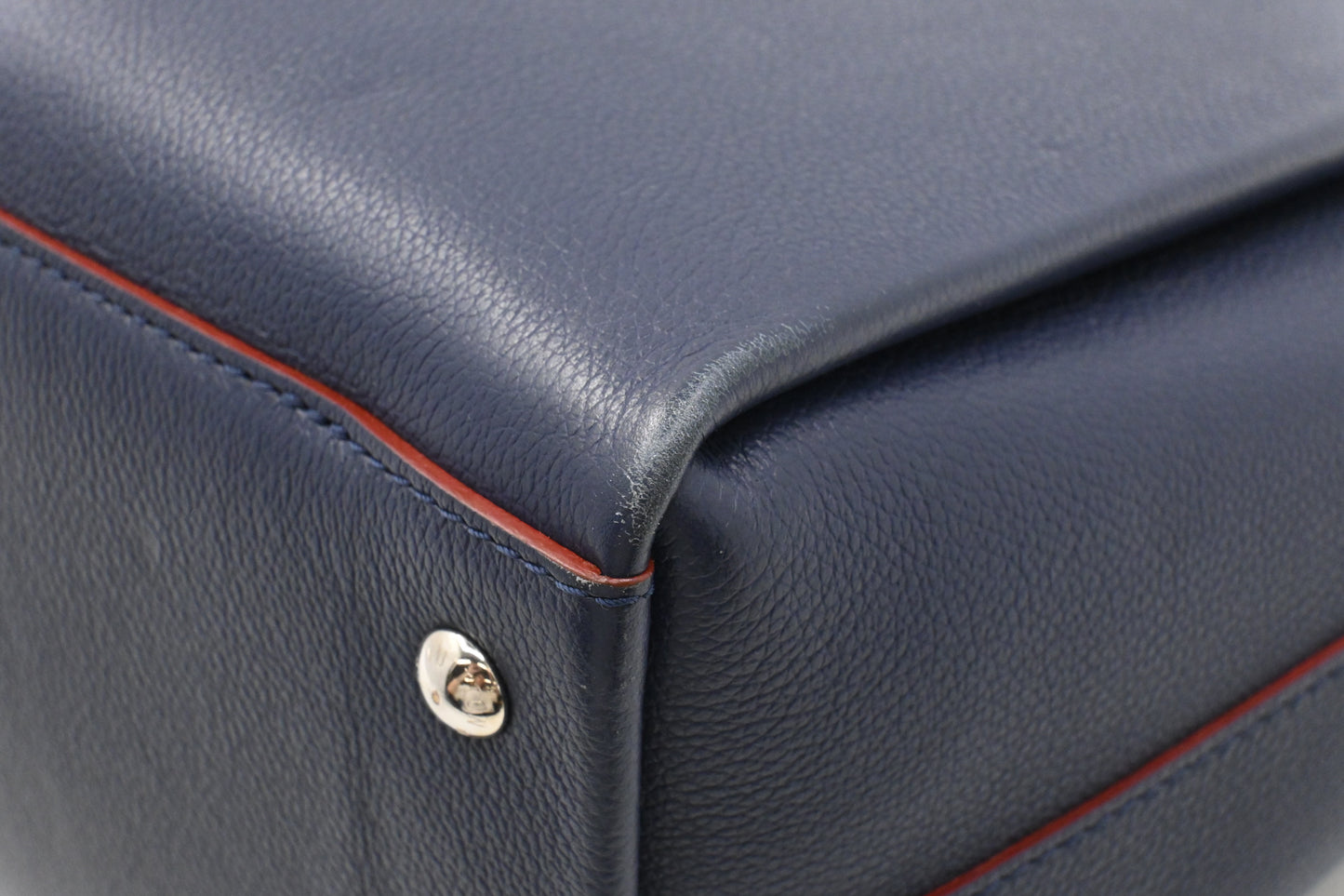 Louis Vuitton LockMeTo Tote in Navy Blue Leather