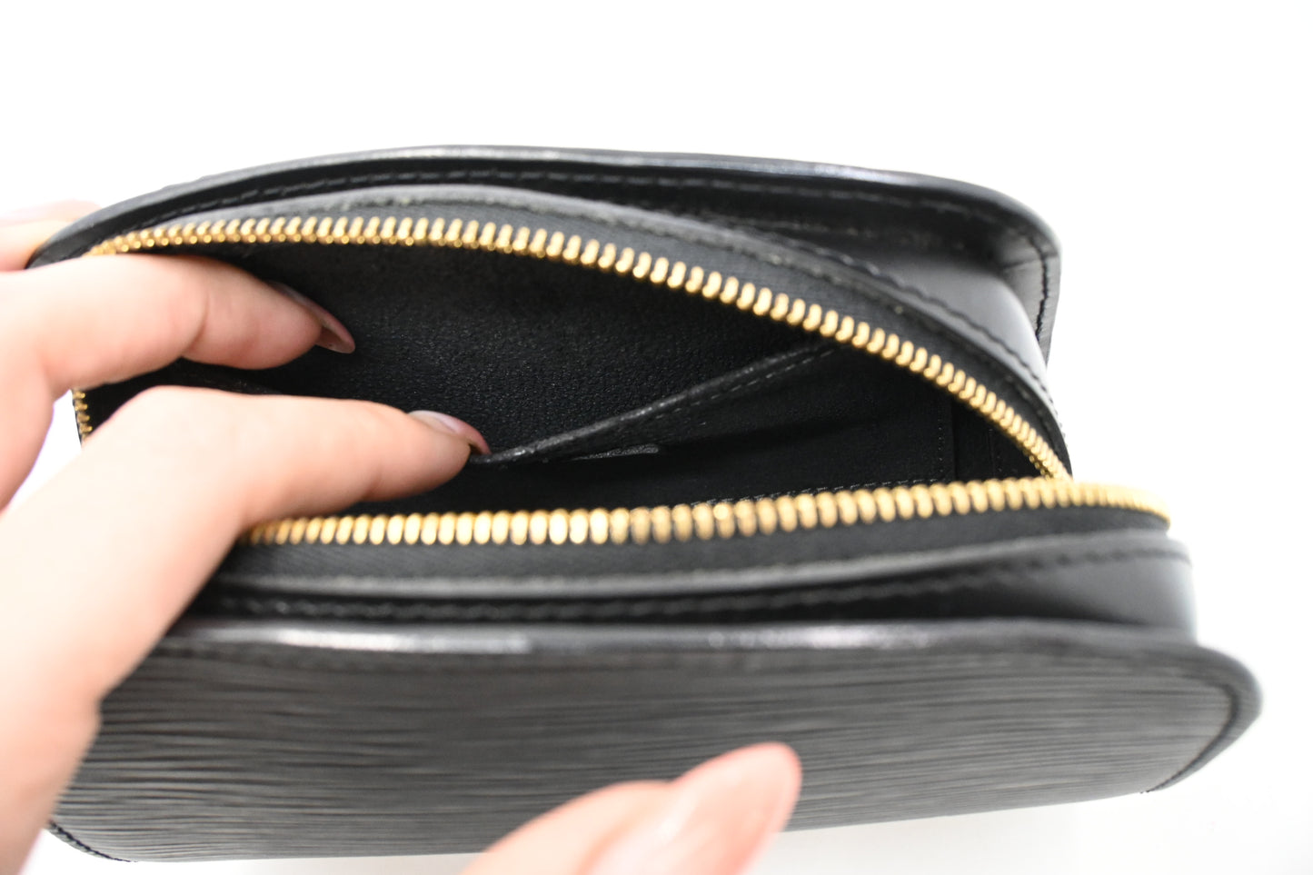 Louis Vuitton Dauphine PM Pouch in Black Epi Leather