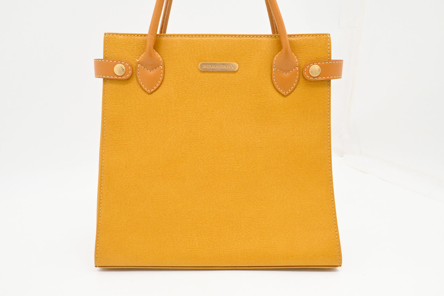 Burberry Handbag in Yellow Leather