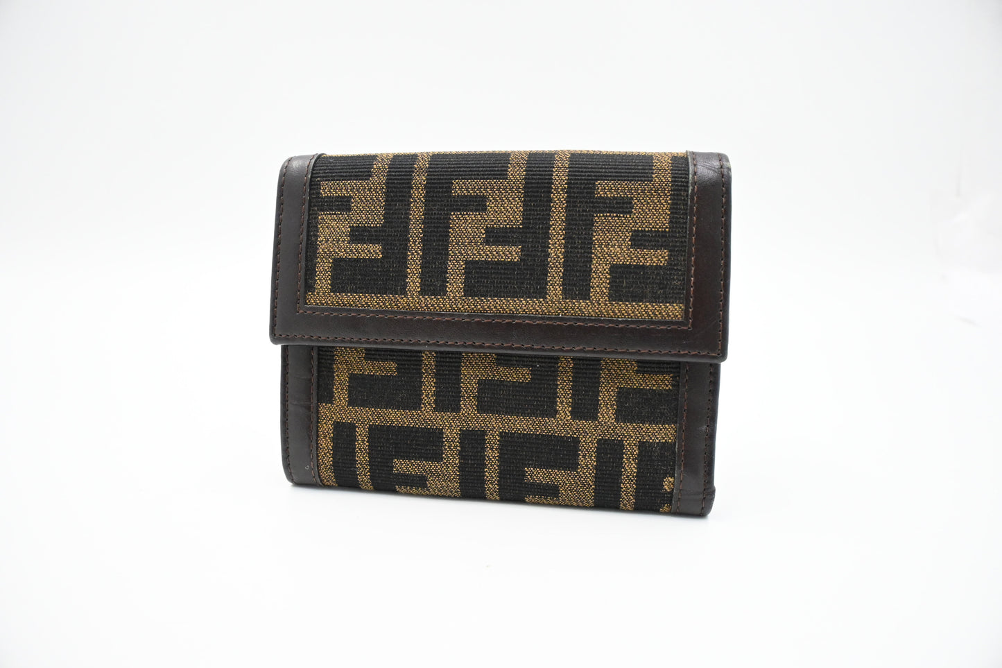 Fendi Trifold Wallet in Zucca Canvas