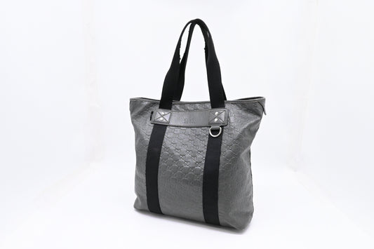 Gucci Tote in Gray Guccissima Leather