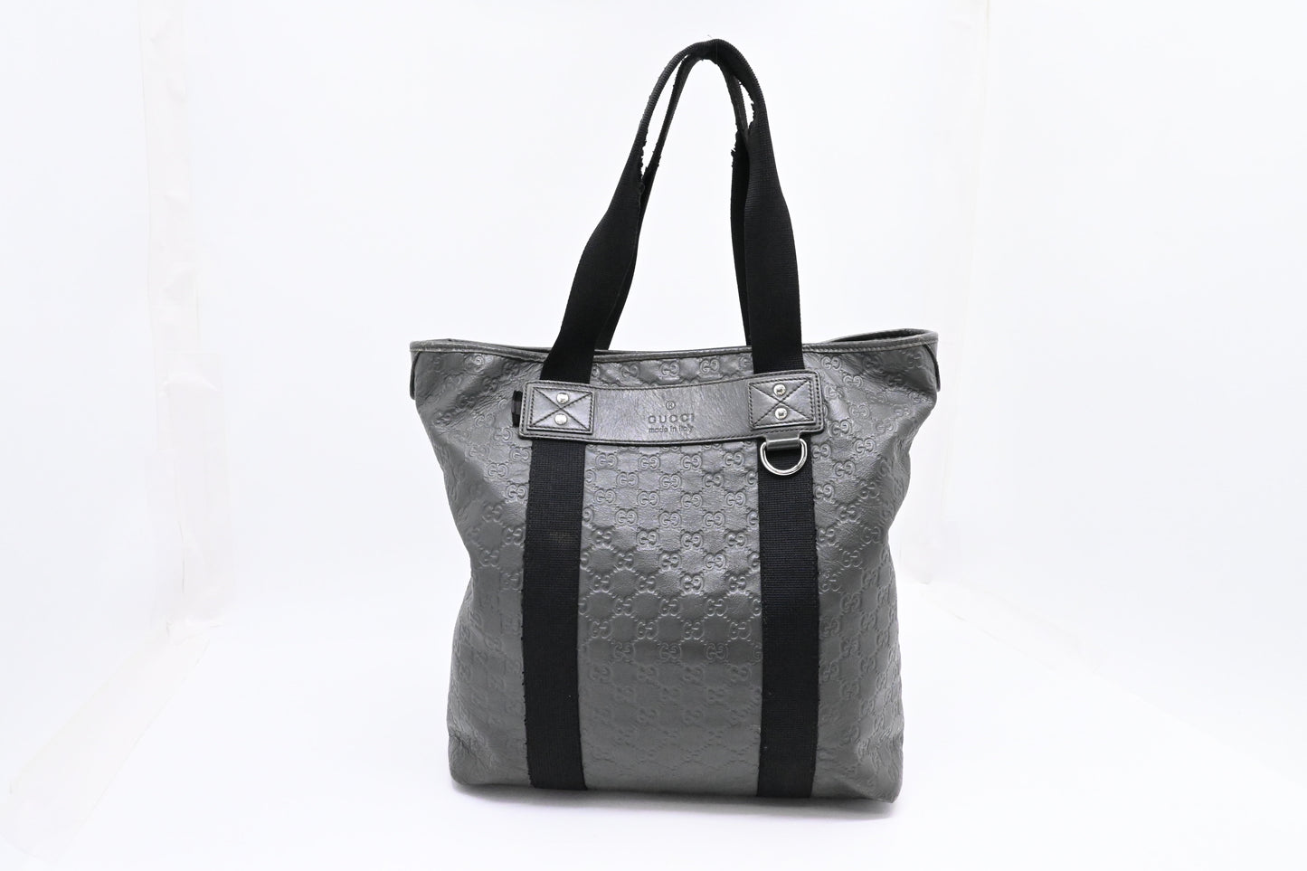 Gucci Tote in Gray Guccissima Leather