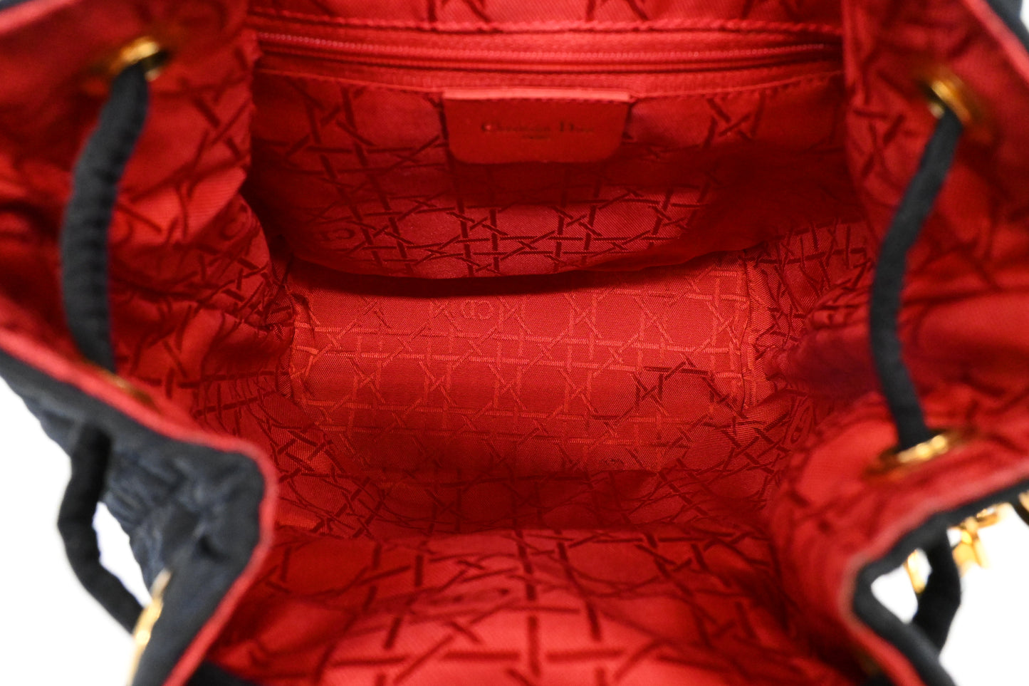 Dior Small Backpack in Dark Blue Nylon