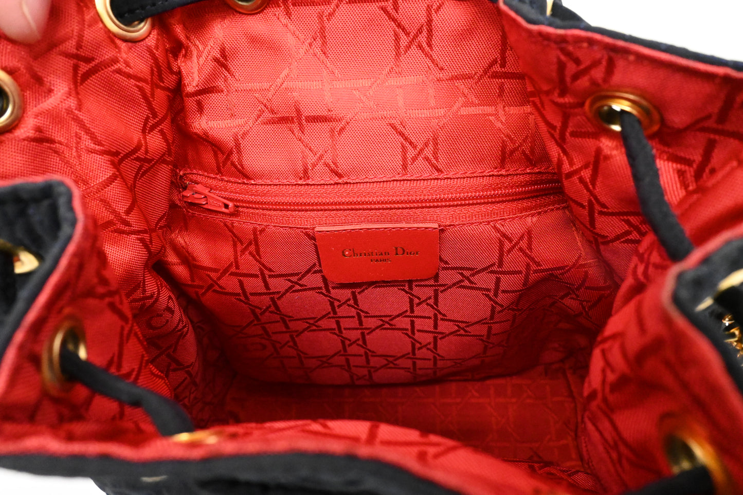 Dior Small Backpack in Dark Blue Nylon