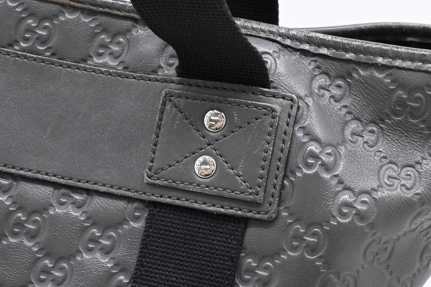 Gucci Tote in Gray Guccissima Leather