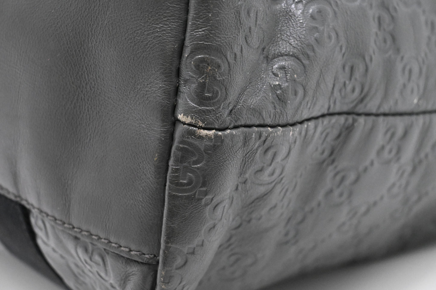 Gucci Tote in Gray Guccissima Leather