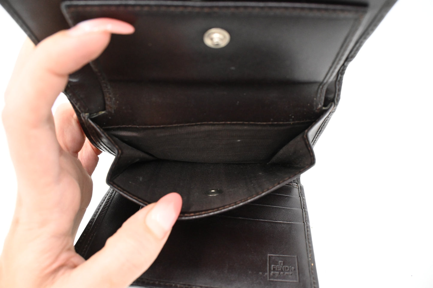 Fendi Trifold Wallet in Zucca Canvas