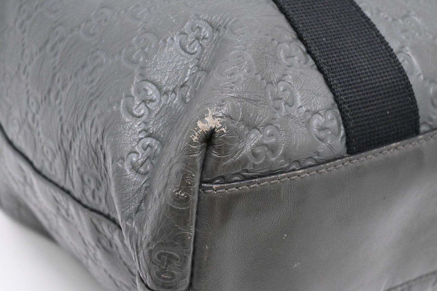 Gucci Tote in Gray Guccissima Leather