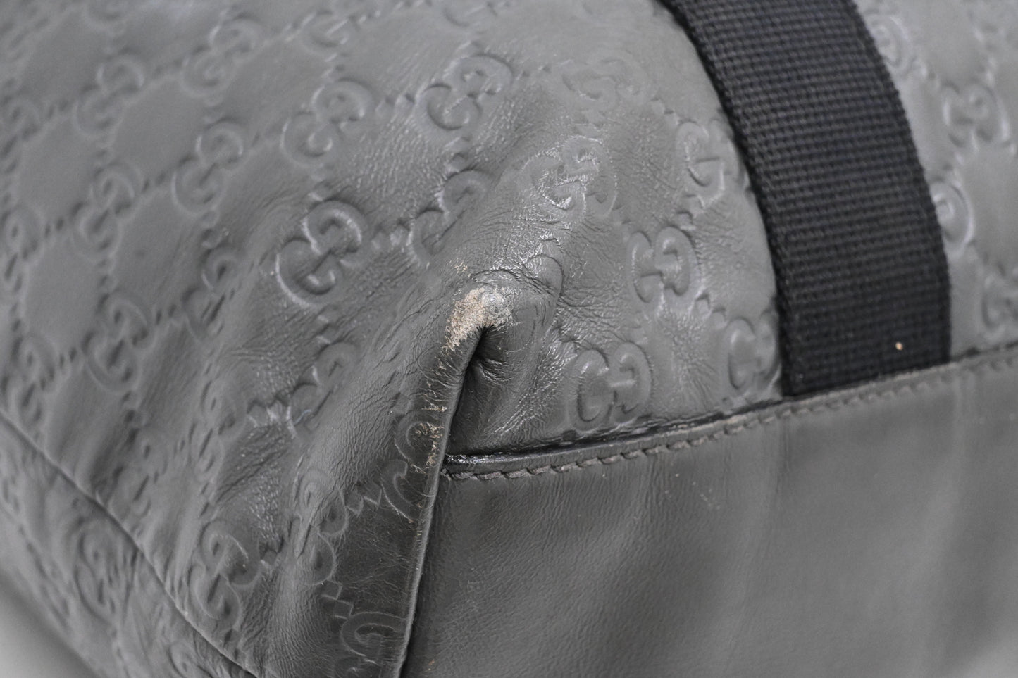 Gucci Tote in Gray Guccissima Leather