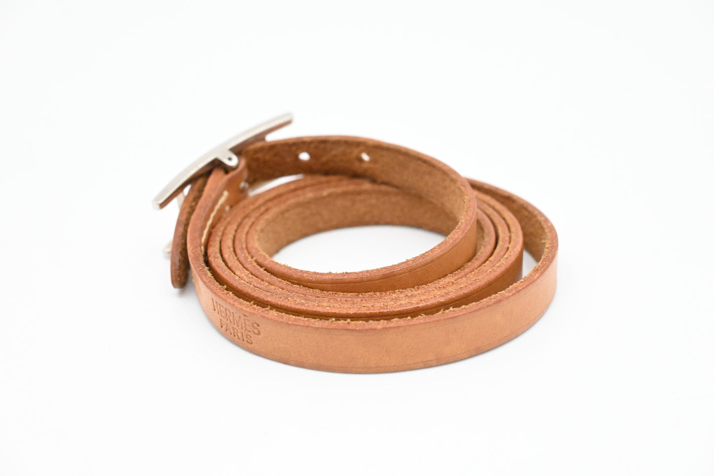 Hermes Behapi Multi-tour Bracelet in Brown Leather