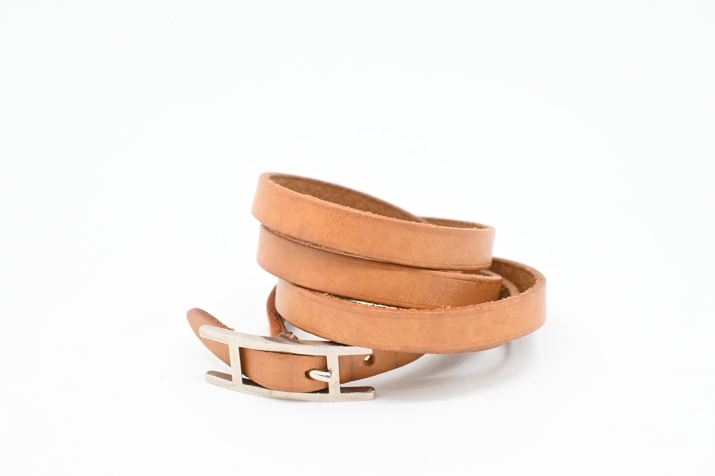 Hermes Behapi Multi-tour Bracelet in Brown Leather
