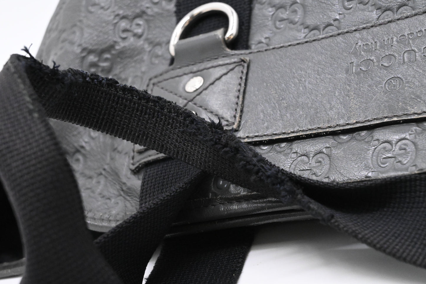 Gucci Tote in Gray Guccissima Leather