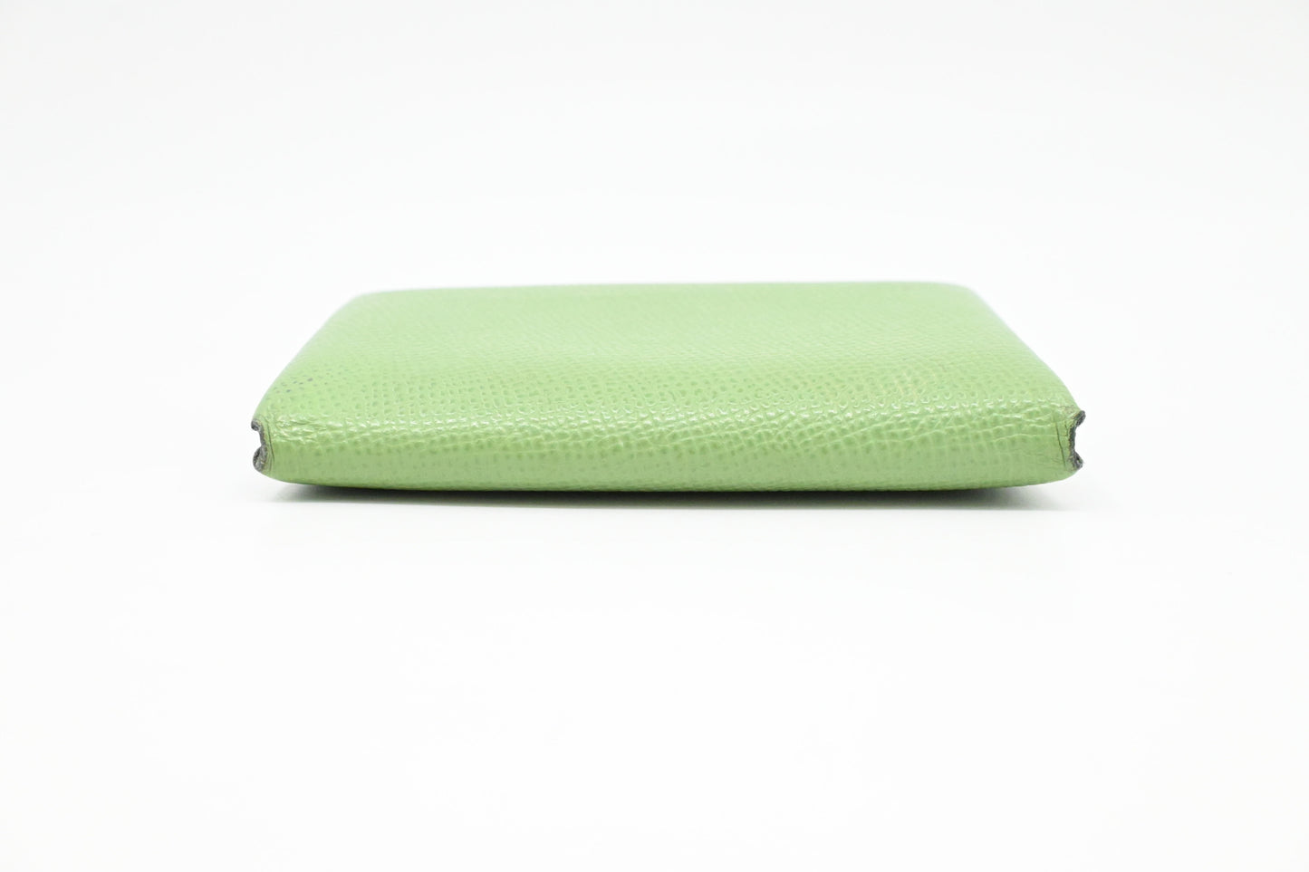 Hermes Calvi Duo Verso in Vert Criquet Leather