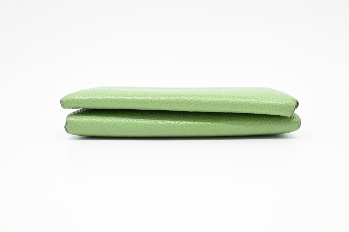 Hermes Calvi Duo Verso in Vert Criquet Leather