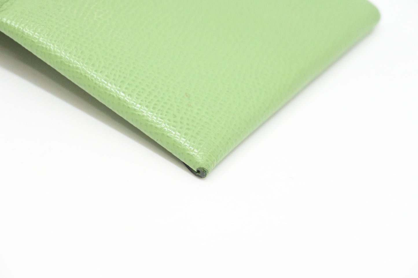 Hermes Calvi Duo Verso in Vert Criquet Leather