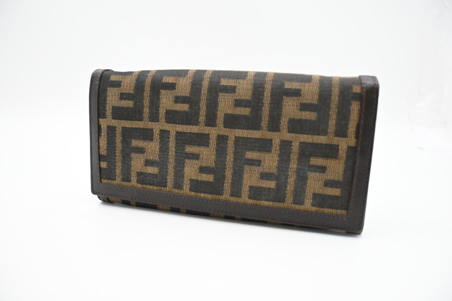 Fendi Long Wallet in Zucca Canvas