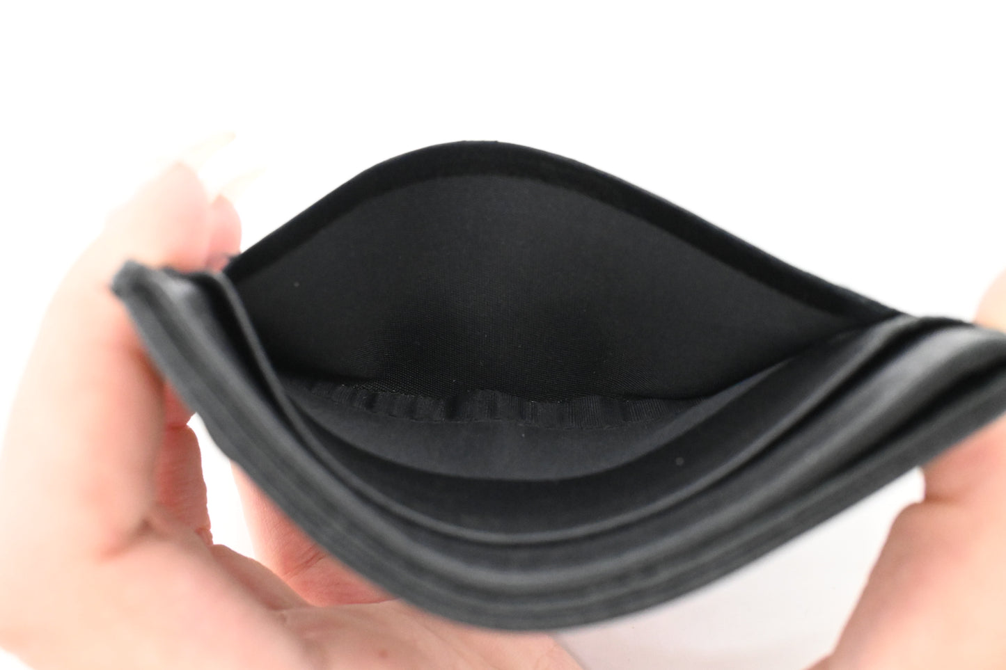 Dior Card Case in Black Leather
