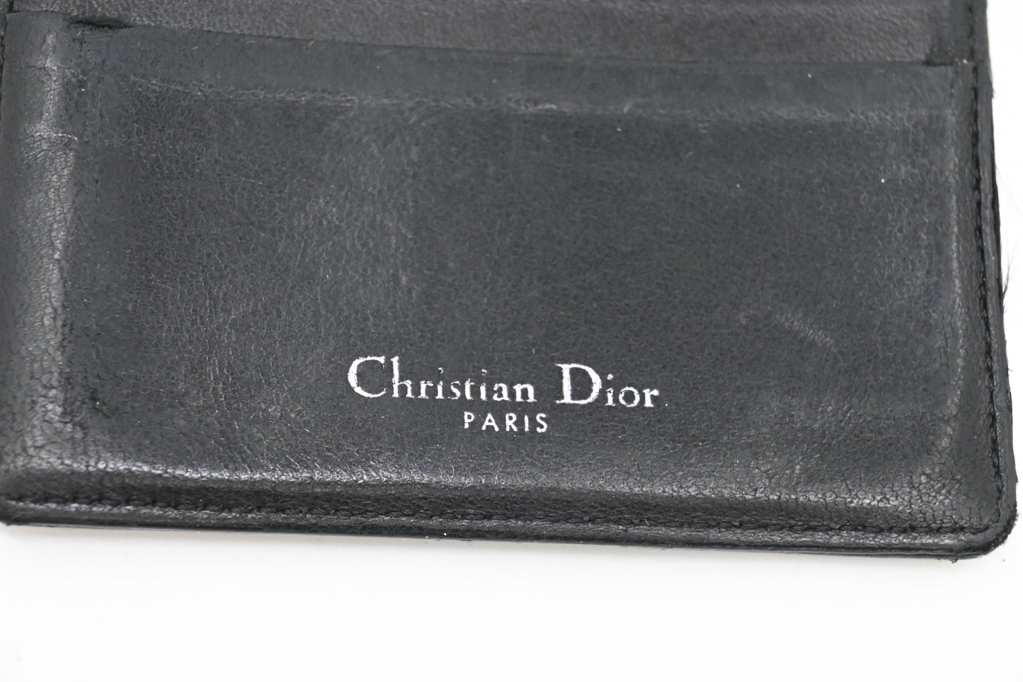 Dior Card Case in Black Leather