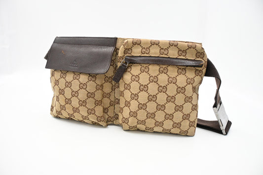 Gucci Waist Bag in Brown GG Canvas