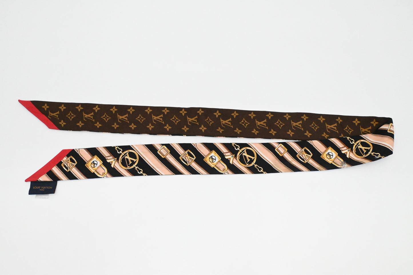 Louis Vuitton Bandeau BB Monogram Forever Scarf in Brown Silk