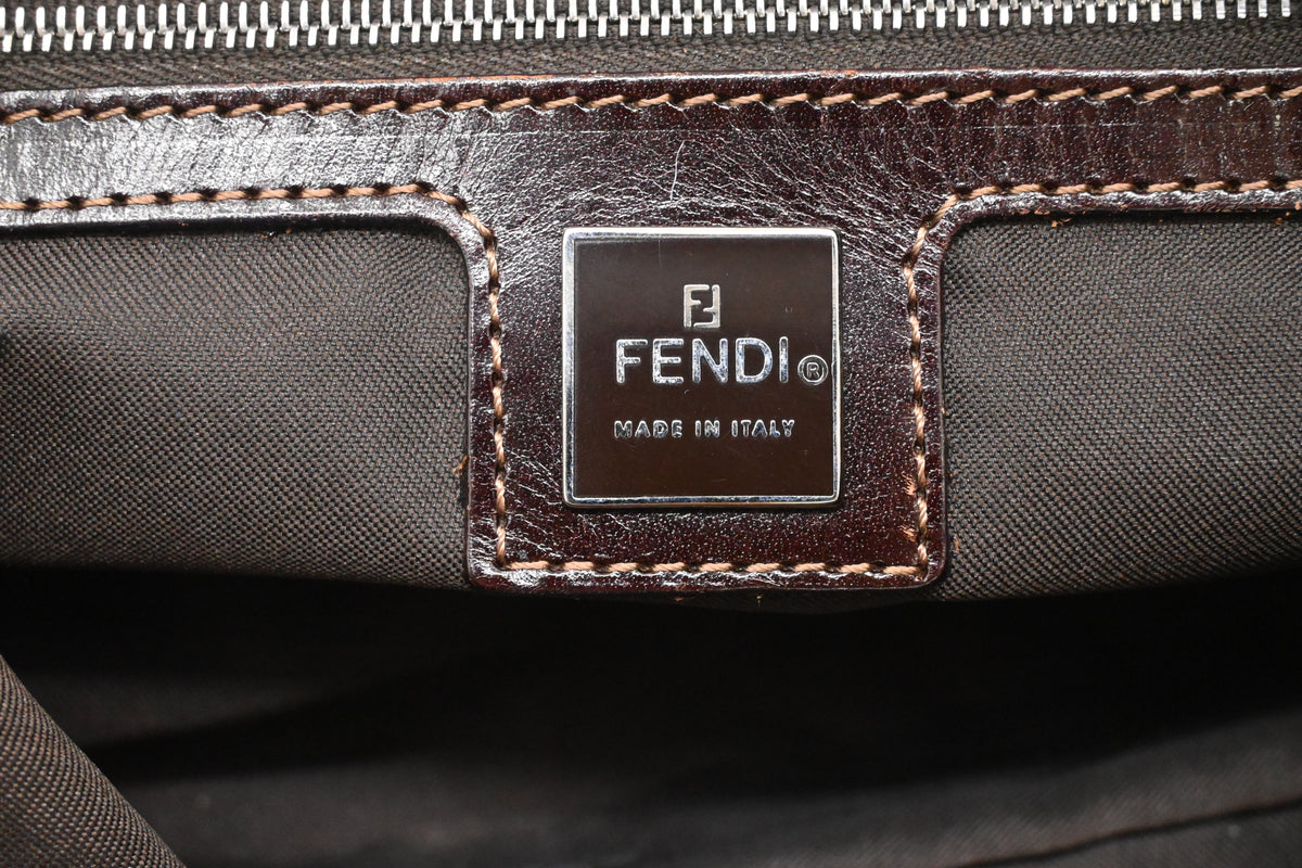 Fendi Shoulder Bag in Zucca Canvas