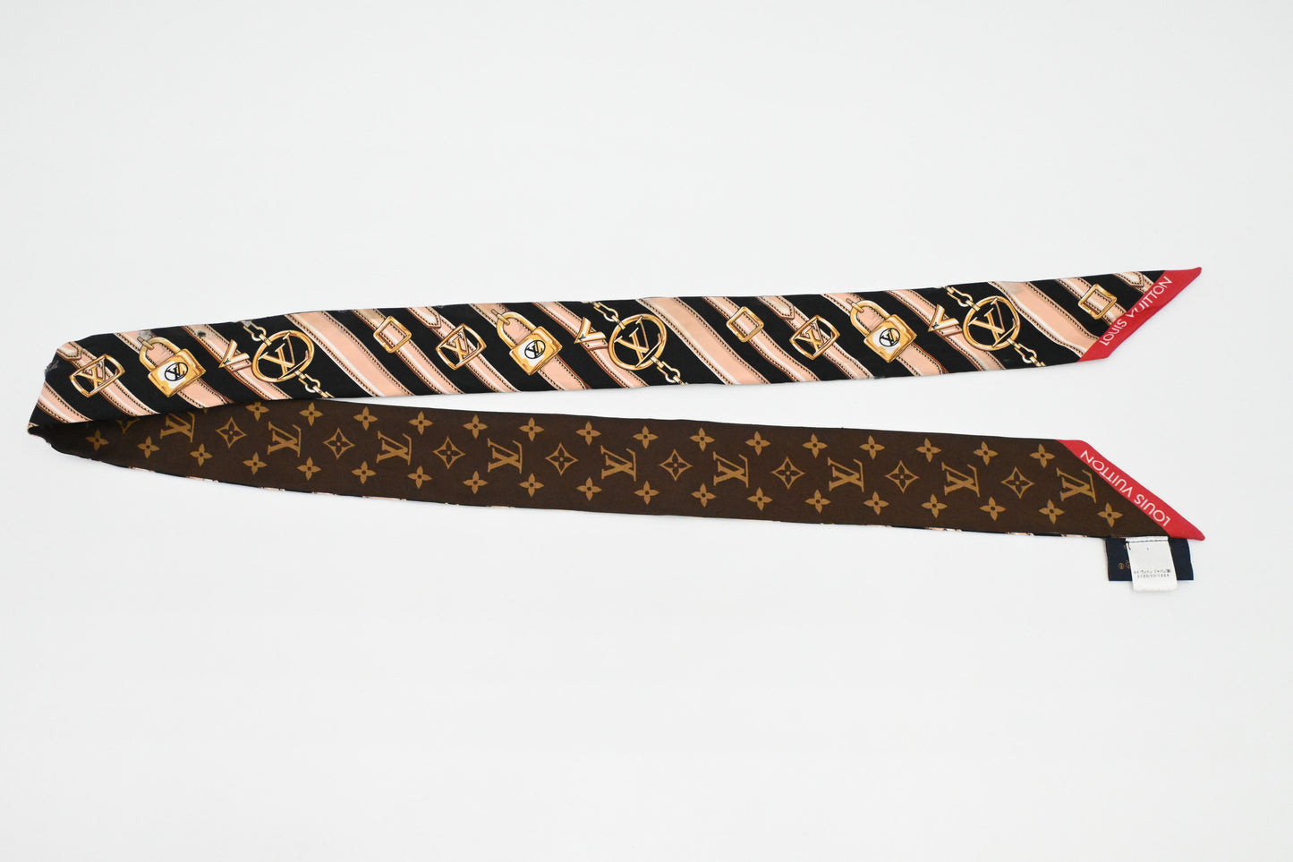 Louis Vuitton Bandeau BB Monogram Forever Scarf in Brown Silk